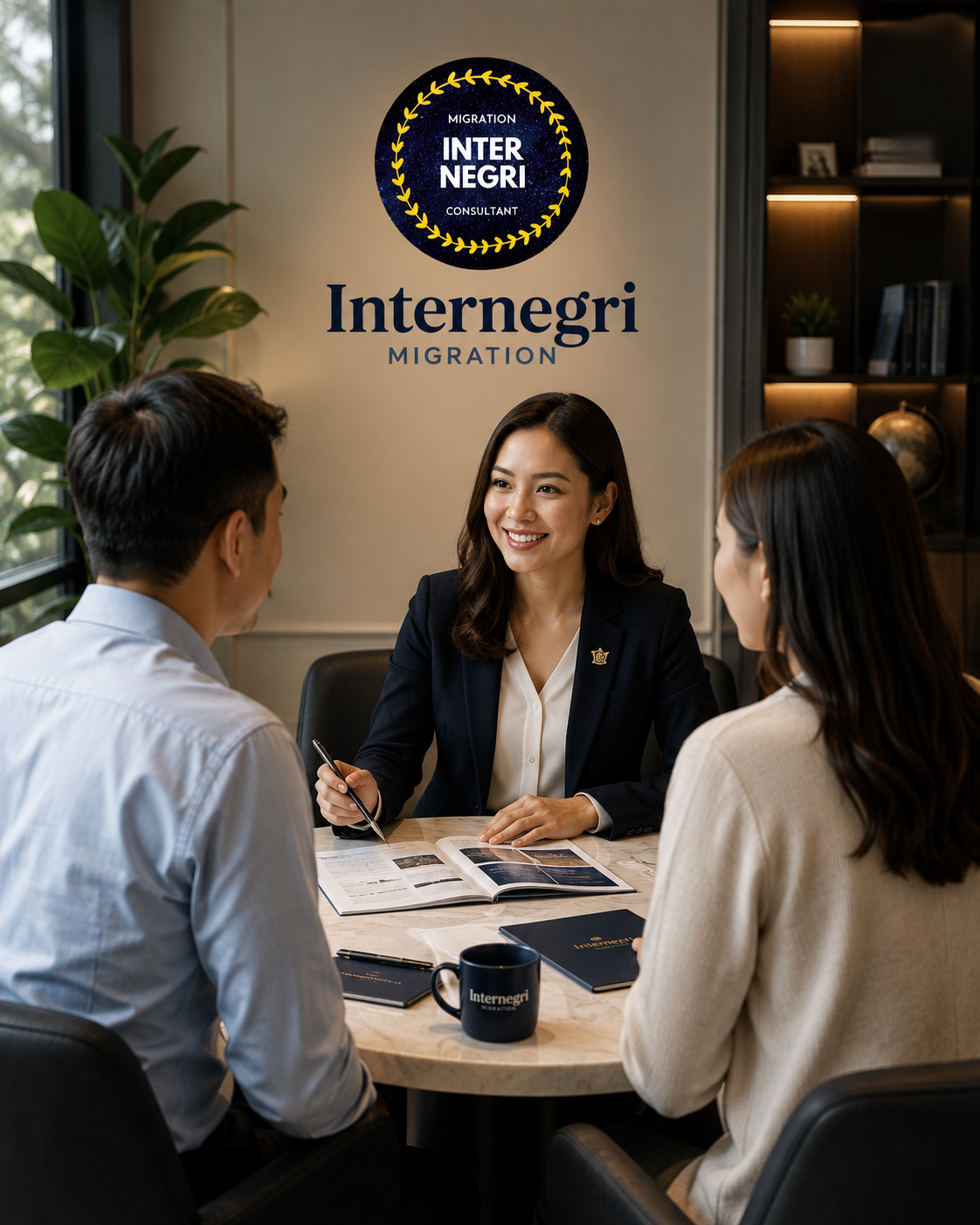 Suasana kantor konsultan Internegri
